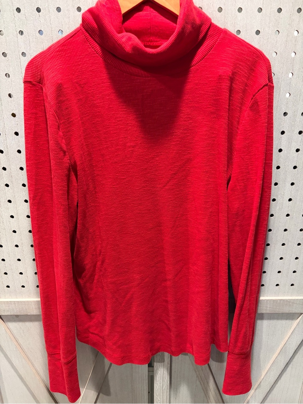 GAP Red Turtleneck Long Sleeve Tee
